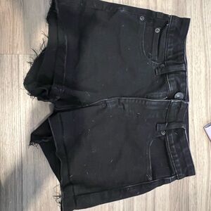 Women's Black Denim Shorts
